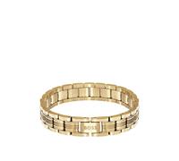 BOSS Light-yellow-gold-tone cuff with multi-link design - Style BOSS EMBLEM, HB1580887 Gold tone pcs.