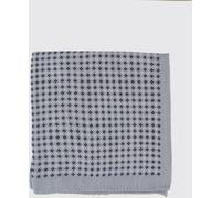 Boss Linen and Cotton Pocket Square with Geometric Print