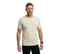 Boss Logo 10273332 Short Sleeve T-shirt Beige M Men