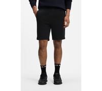 BOSS Logo-embroidered shorts in cotton-blend piqué jersey - Style JT_Union Headlo, 50563314 Black L