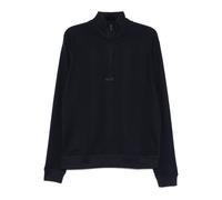 BOSS logo-embroidered sweatshirt - Blue XL
