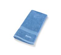 BOSS Logo hand towel in Aegean cotton - Style LOFT Camel SERV 050100, HTOW-LOFT Blue ONESI