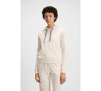BOSS Logo hoodie with signature-stripe cords - Style CP Stripe_Hoodie, 50524760 Natural S