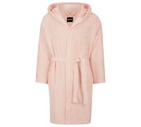 BOSS Logo-lapel dressing gown in long-fibre cotton - Style KIM-PLAIN-100S, KIM-PLAIN Pink M