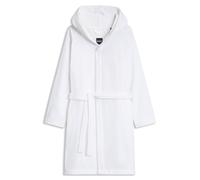 BOSS Logo-lapel dressing gown in long-fibre cotton - Style PLAIN Graphit KIMO S, KIM-PLAIN White M