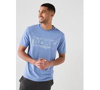 BOSS Logo Pattern T-Shirt, Light Blue, Size S, Men Light Blue