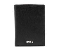 BOSS logo-plaque leather wallet - Black One Size