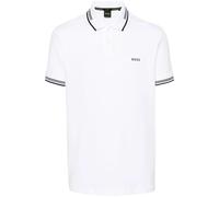 BOSS logo-print polo shirt - White S