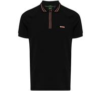 BOSS logo-print striped-trim polo shirt - Black S-M-XXL