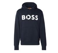 BOSS Logo Print Webasic Hoodie Dark Blue - L