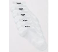 BOSS Women's 5P AS Logo CC W Ankle Socks, White100, 39-42