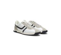 BOSS Logo trainers with faux suede trims - Style Zayn_Lowp_nymi, 50562818 Light Grey 10