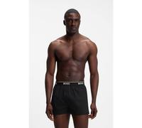 BOSS Logo-waistband pajama bottoms in soft cotton - Style 2P Boxer Shorts EW, 50545913 Red M