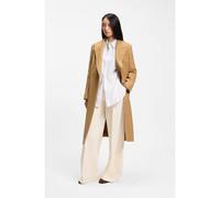 BOSS Long-length twill coat with double-breasted closure - Style Callaf, 50524975 Beige