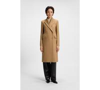 BOSS Long-length twill coat with double-breasted closure - Style Callaf, 50524975 Light Brown 4
