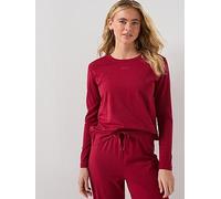 BOSS Long Sleeve Pyjama Shirt, Red, Size Xl, Women Red