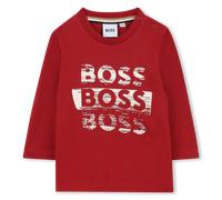 Boss - Long Sleeve T-shirt - Dark Red - Boy - 12 Months