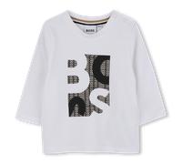 Boss - Long Sleeve T-shirt - White Black - Boy - 12 Months