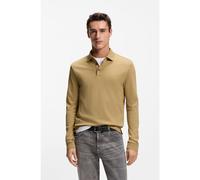 BOSS Long-sleeved polo shirt in interlock cotton with logo - Style Pado 30, 50468392 Beige XXXL