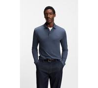 BOSS Long-sleeved polo shirt in interlock cotton with logo - Style Pado 30, 50468392 Blue XXL