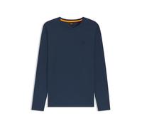 BOSS Long-Sleeved T-Shirt in Cotton with Logo Patch