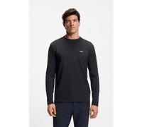 BOSS Long-sleeved T-shirt in stretch cotton with contrast logo - Style Tee Long, 50506365 Dark Blue 6XL