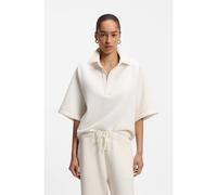 BOSS Loose-fit polo sweatshirt in scuba jersey - Style Essipa1, 50565443 Natural L