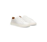 BOSS Low-top trainers in leather with embossed logo - Style Kieran_Tenn_bustd, 50557866 White 5