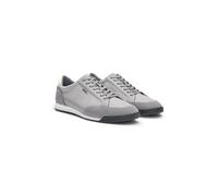 BOSS Low-top trainers with suede and faux leather - Style Nitan_txsd, 50548864 Grey 10
