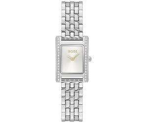 BOSS Lucy Precious 1502816 - Woman - 26 mm - Analogue - Quartz - Mineral Glass Silver 18 mm