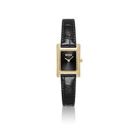 BOSS LUCY PRECIOUS Crystal-embellished black-dial watch with matching leather strap - Style LUCY PRECIOUS, 58565060 Black pcs.