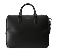 Boss Luminary Briefcase Genuine Leather 38 cm Laptop compartment black