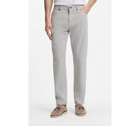 BOSS Maine regular-fit trousers in brushed twill - Style C-Re.Maine5, 50566958 Light Grey 33/34