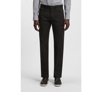 BOSS Maine regular-fit trousers in cotton-blend satin - Style P-Re.Maine5, 50543955 Black 33/32