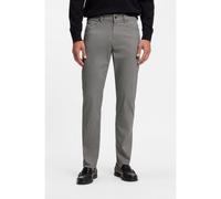 BOSS Maine regular-fit trousers in printed stretch cotton - Style H-Re.Maine5, 50572766 Grey 36/32