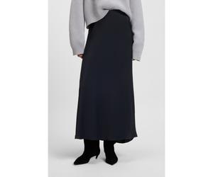 BOSS Maxi skirt in crinkle satin - Style C_Visos_1, 50546255 Dark Blue 8