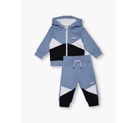 Boss Medium Grey Brand-print Cotton-blend Tracksuit 6 Months-3 Years 3