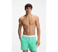 BOSS Medium-length swim shorts with contrast details - Style Starfish, 50514429 Green M