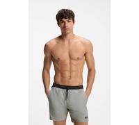 BOSS Medium-length swim shorts with contrast details - Style Starfish, 50514429 Light Grey 5XL