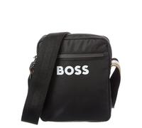 BOSS Men Catch Nylon Small Crossbody Bag Shoulder, Olive Green Black