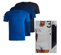 BOSS MEN CREW NECK SHORT SLEEVE LOGO T SHIRT 3 PACK ORGANIC COTTON Was £45