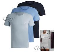 BOSS MEN CREW NECK SHORT SLEEVE LOGO T SHIRT 3 PACK ORGANIC COTTON Was £45