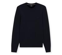 BOSS Men’s Merino Wool Sweater Extra Fine Crew Neck Leno 50571914 Blue