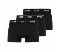 BOSS Mens Trunk 3P Power Three-Pack of Logo-Waistband Trunks in Stretch Cotton