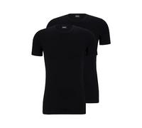 BOSS Men's 2 Pack Crew Neck Stretch Undershirts Boxer Briefs, Black, XL
