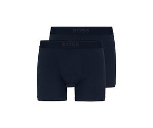 BOSS Men's 2-Pack Soft Modal Boxer Briefs, Blue Peacock, L