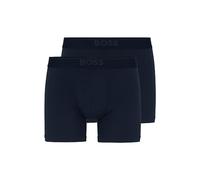 BOSS Men's 2-Pack Soft Modal Boxer Briefs, Blue Peacock, M