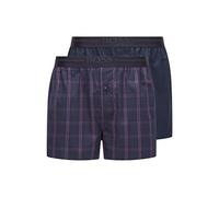 BOSS Men's 2P Boxer Shorts EW Pack of 2 Cotton Pyjama Shorts with Logo Lettering on Waistband, Dark Blue403, XXL