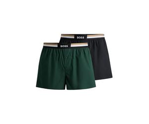 BOSS Men's 2P Boxer Shorts EW Pyjama_Pant, Open Green385, S