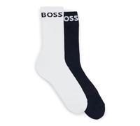 BOSS Mens 2P RS Sport CC Two-pack of cotton-blend socks in a quarter length